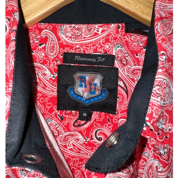 Men’s RU Western Dress Shirt University Fit Size M - Picture 5 of 7